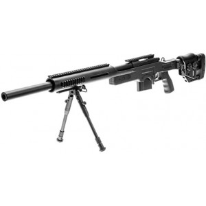 Страйкбольная винтовка Swiss Arms SAS 10 Black with bipod [CYBERGUN]